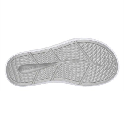 White-Grey - Pack Shot - Skechers Womens-Ladies Flat Sports Sandals