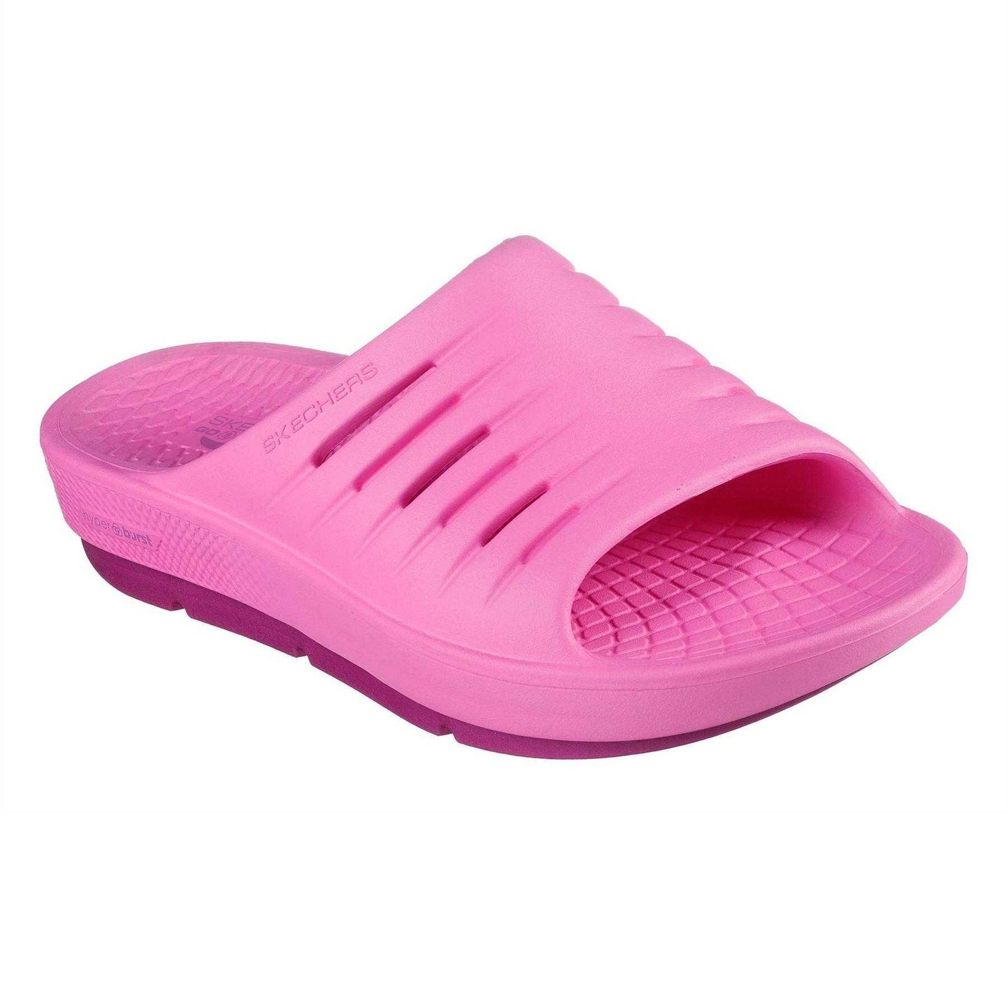 Pink - Front - Skechers Childrens-Kids Flat Sports Sandals