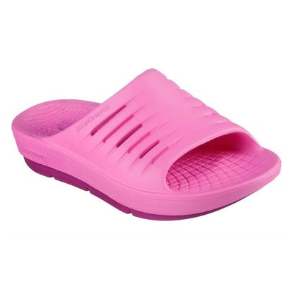 Pink - Front - Skechers Womens-Ladies Flat Sports Sandals