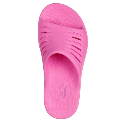 Pink - Lifestyle - Skechers Womens-Ladies Flat Sports Sandals