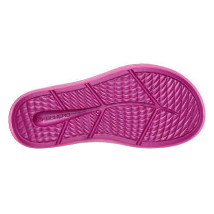 Pink - Pack Shot - Skechers Womens-Ladies Flat Sports Sandals