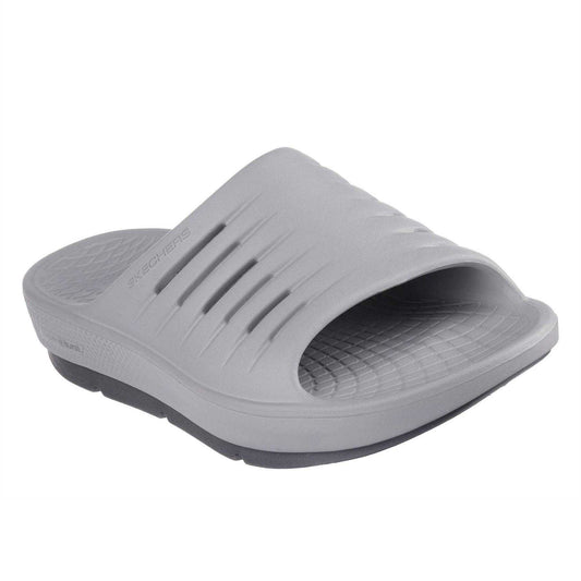 Grey - Front - Skechers Womens-Ladies Flat Sports Sandals