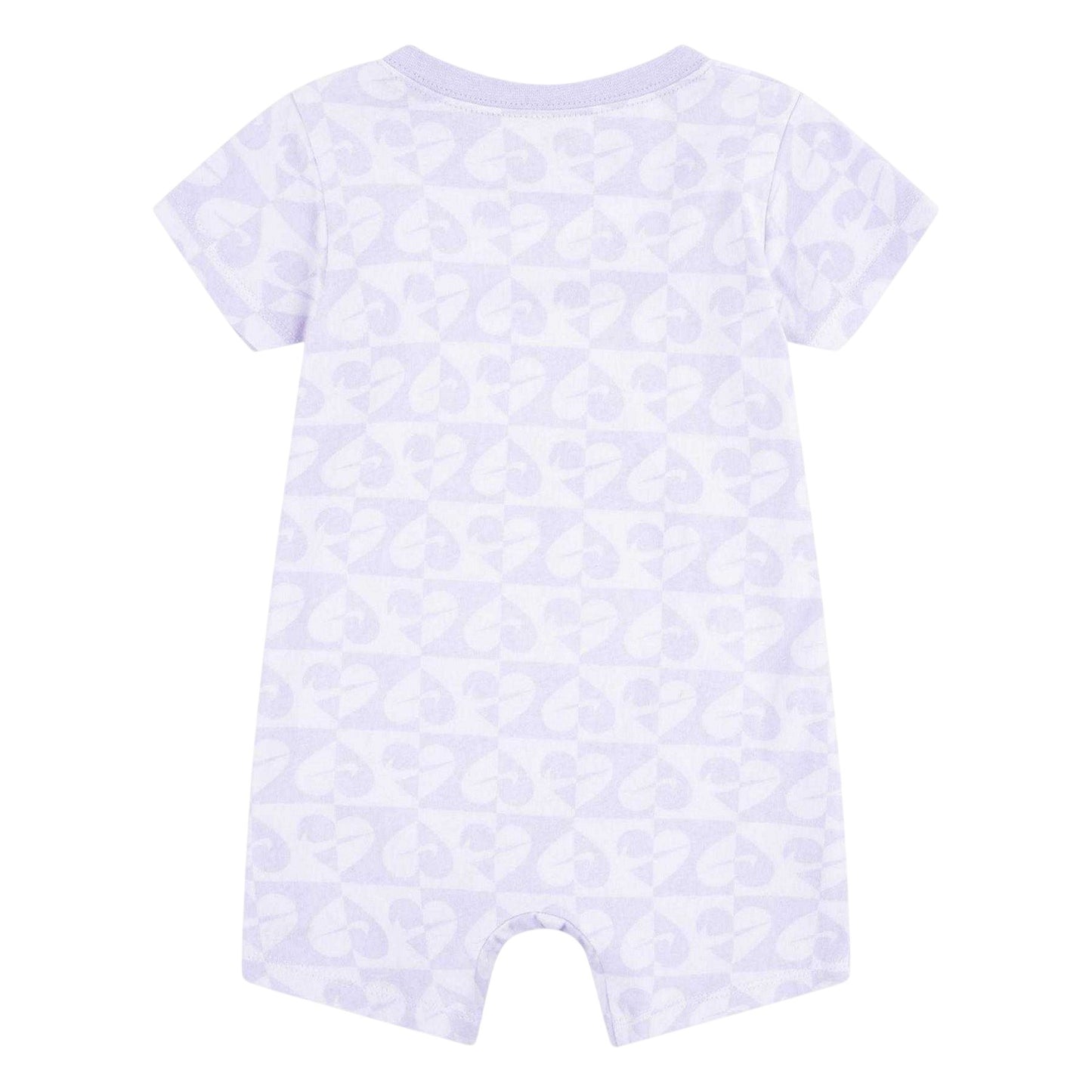 Lilac Bloom - Back - Nike Baby Swoosh Babygrow