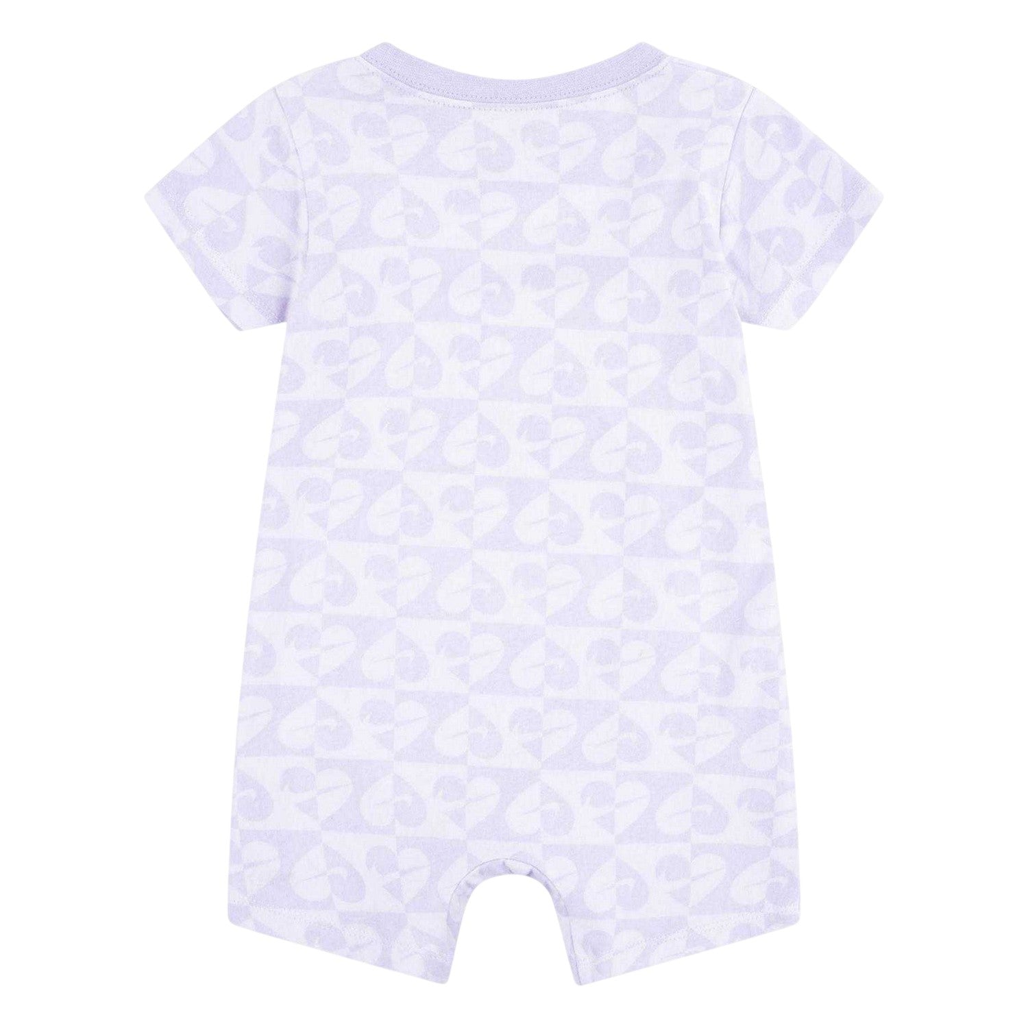 Lilac Bloom - Back - Nike Baby Swoosh Babygrow