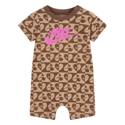 Brown - Front - Nike Baby Swoosh Babygrow