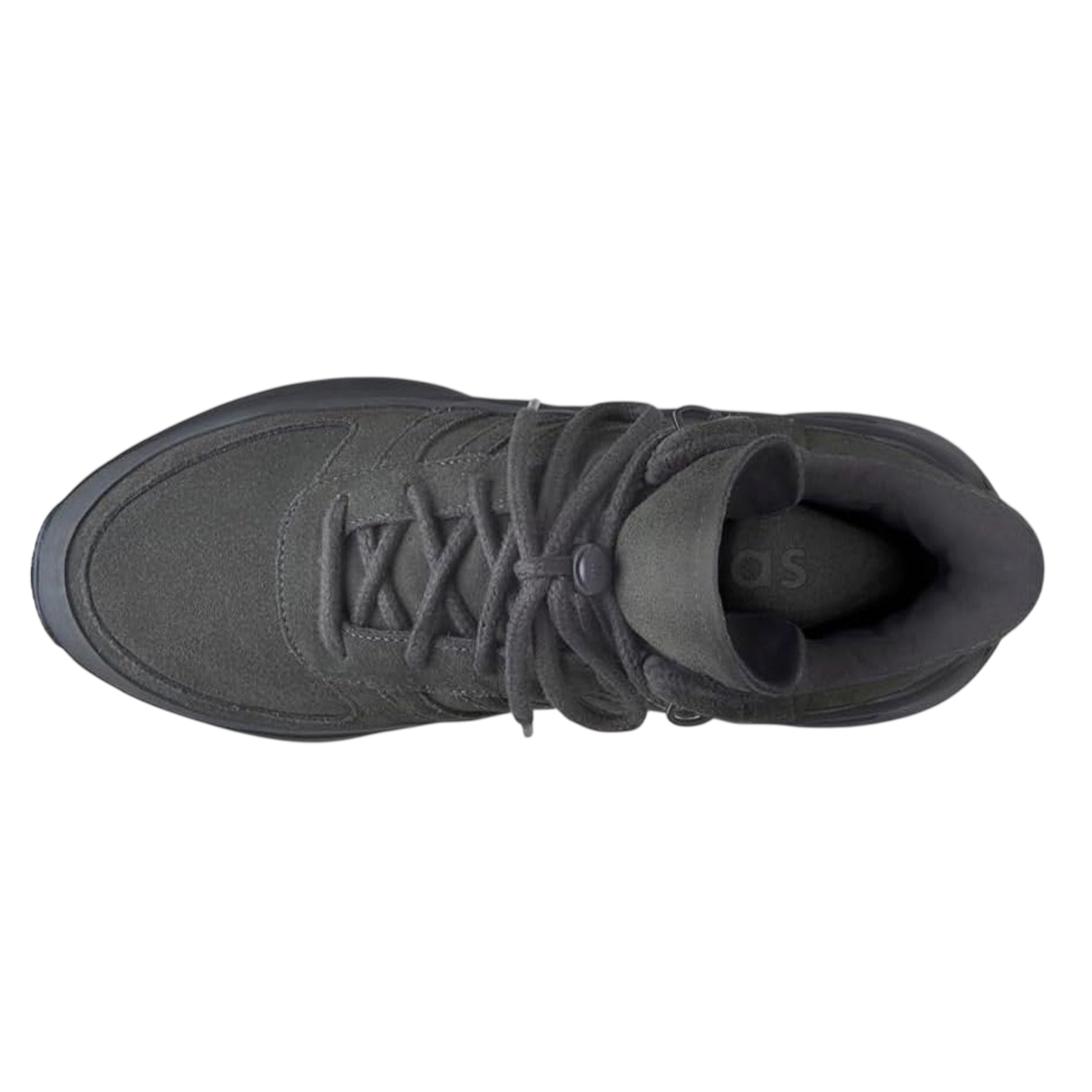 Carbon - Back - Adidas Mens Athletics Los Angeles Hiker Canvas High Top Trainers