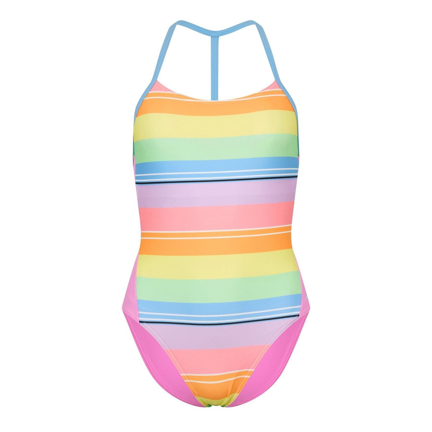 Multicoloured - Front - Zoggs Womens-Ladies Colour Block One Piece Swimsuit