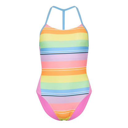 Multicoloured - Front - Zoggs Womens-Ladies Colour Block One Piece Swimsuit