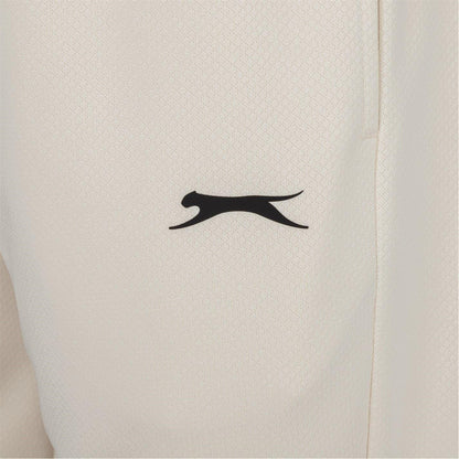 Cream - Side - Slazenger Mens Logo Cricket Trousers