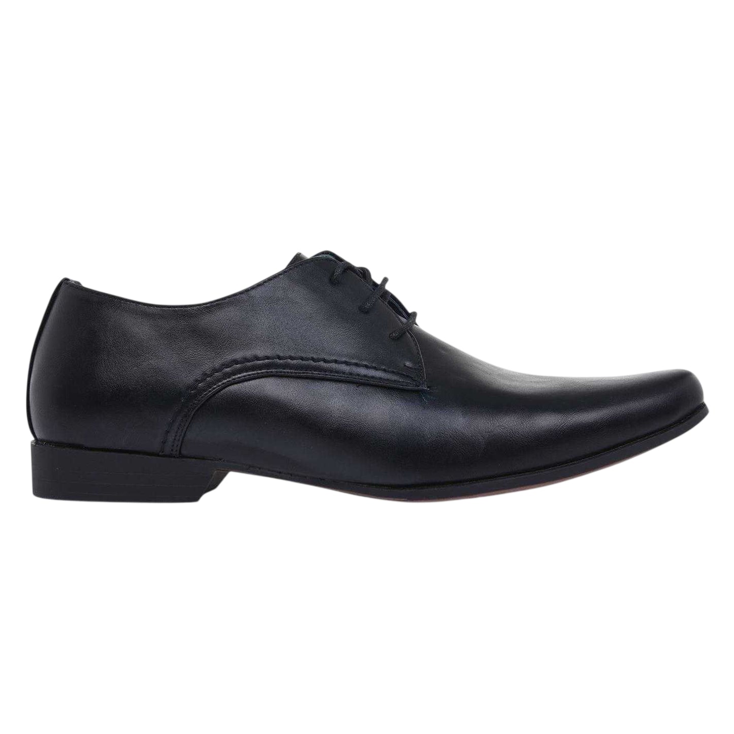 Black - Side - Giorgio Mens Langley Lace Up Formal Shoes
