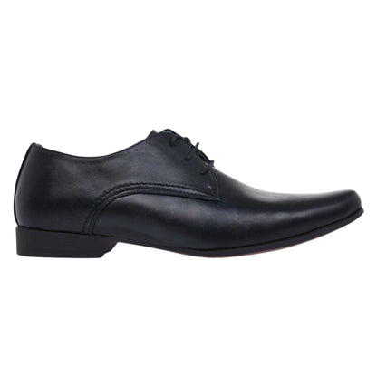 Black - Side - Giorgio Mens Langley Lace Up Formal Shoes