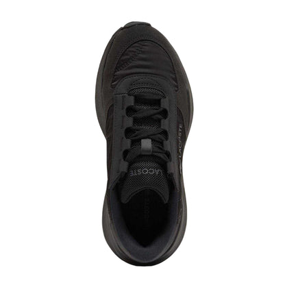 Black - Side - Lacoste Mens Active Evo Nylon Chunky Sole Trainers