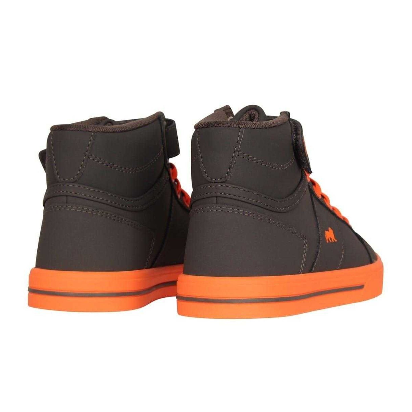 Grey-Orange - Back - Lonsdale Childrens-Kids Canons Trainers