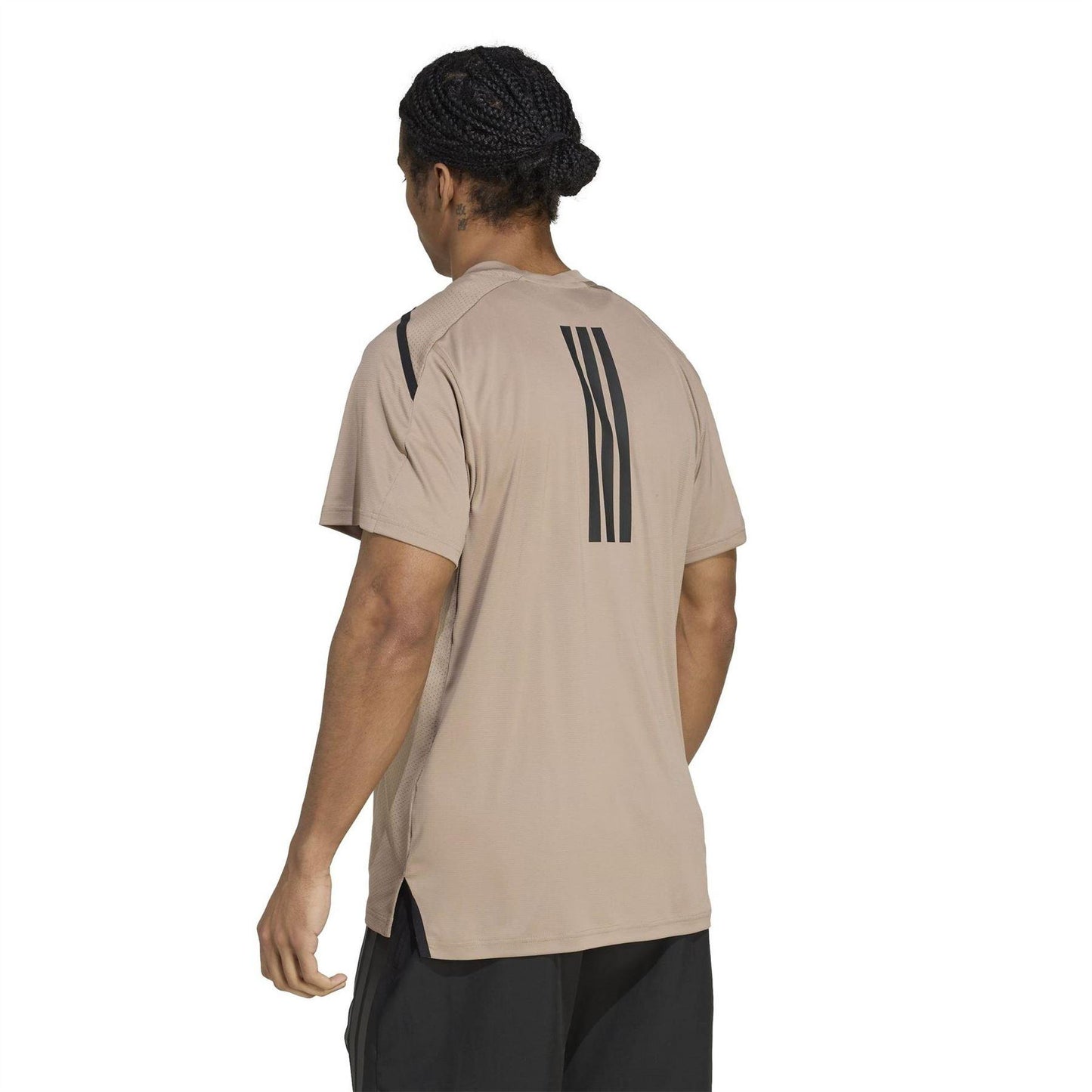 Brown - Back - Adidas Mens Designed 4 Training T-Shirt