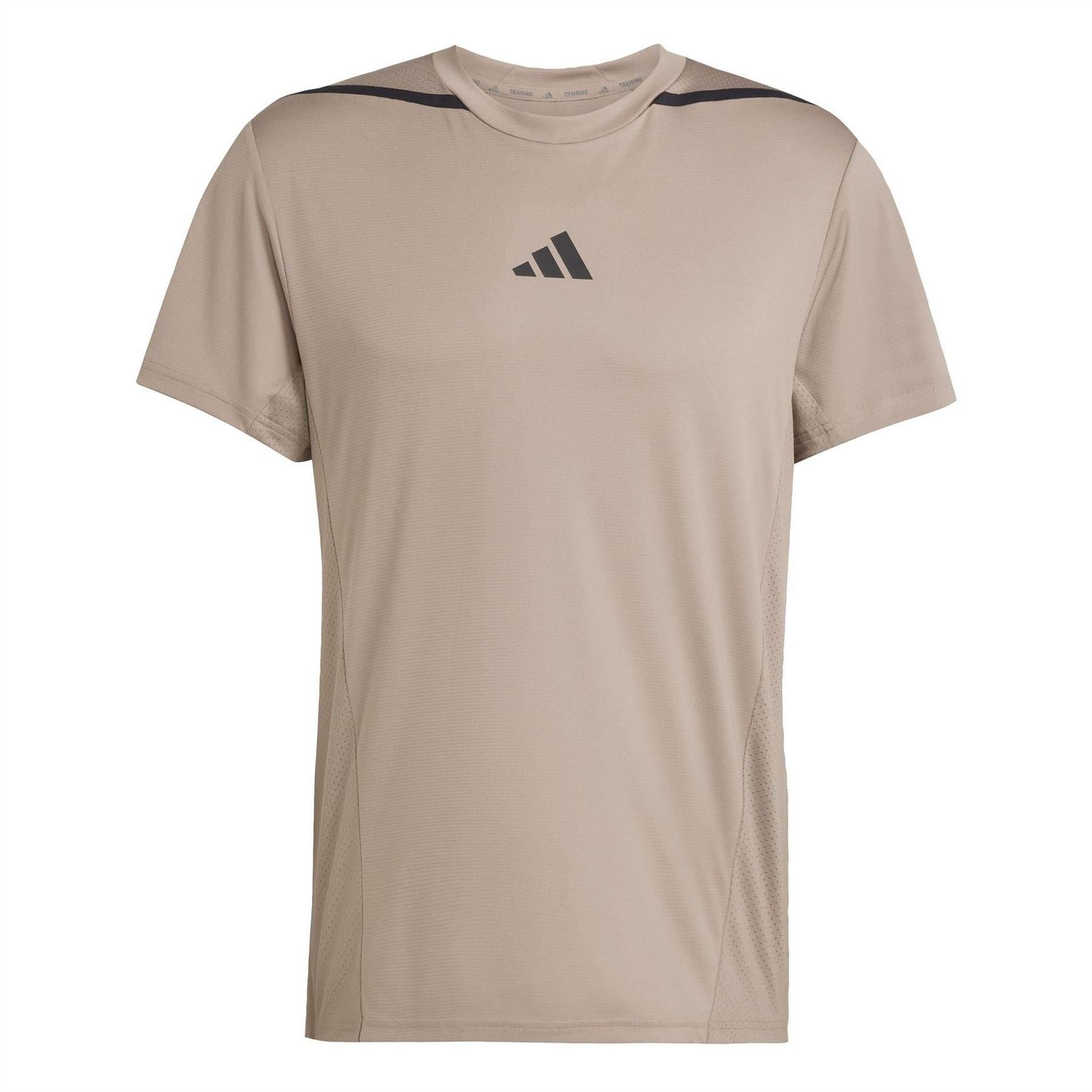 Brown - Front - Adidas Mens Designed 4 Training T-Shirt