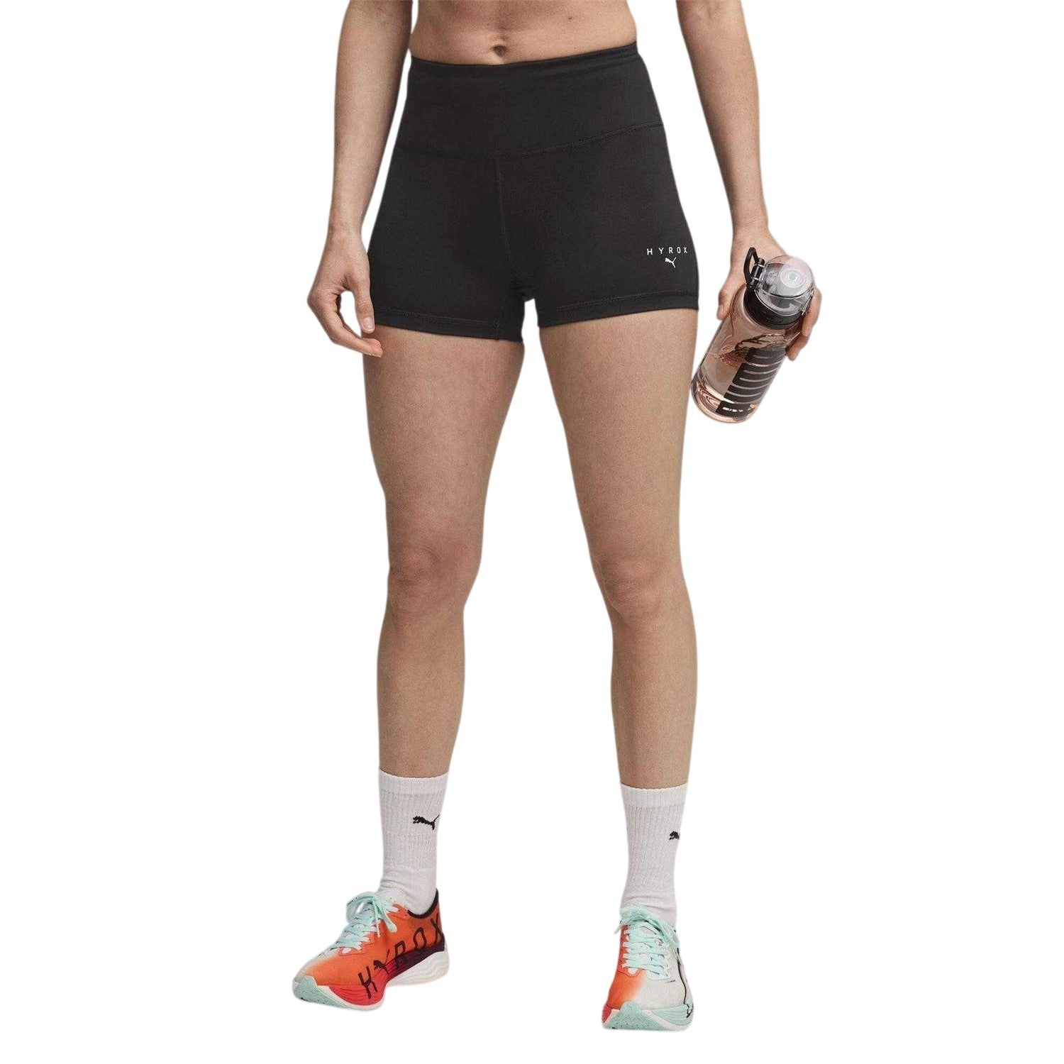 Puma Black - Side - Puma Womens-Ladies Hyrox Performance Tight Leggings