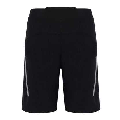 Black - Back - Pinnacle Childrens-Kids MTB Lightweight Breathable Shorts
