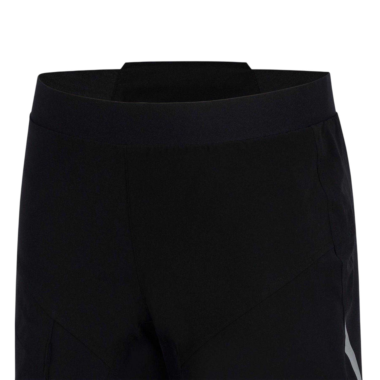 Black - Side - Pinnacle Childrens-Kids MTB Lightweight Breathable Shorts