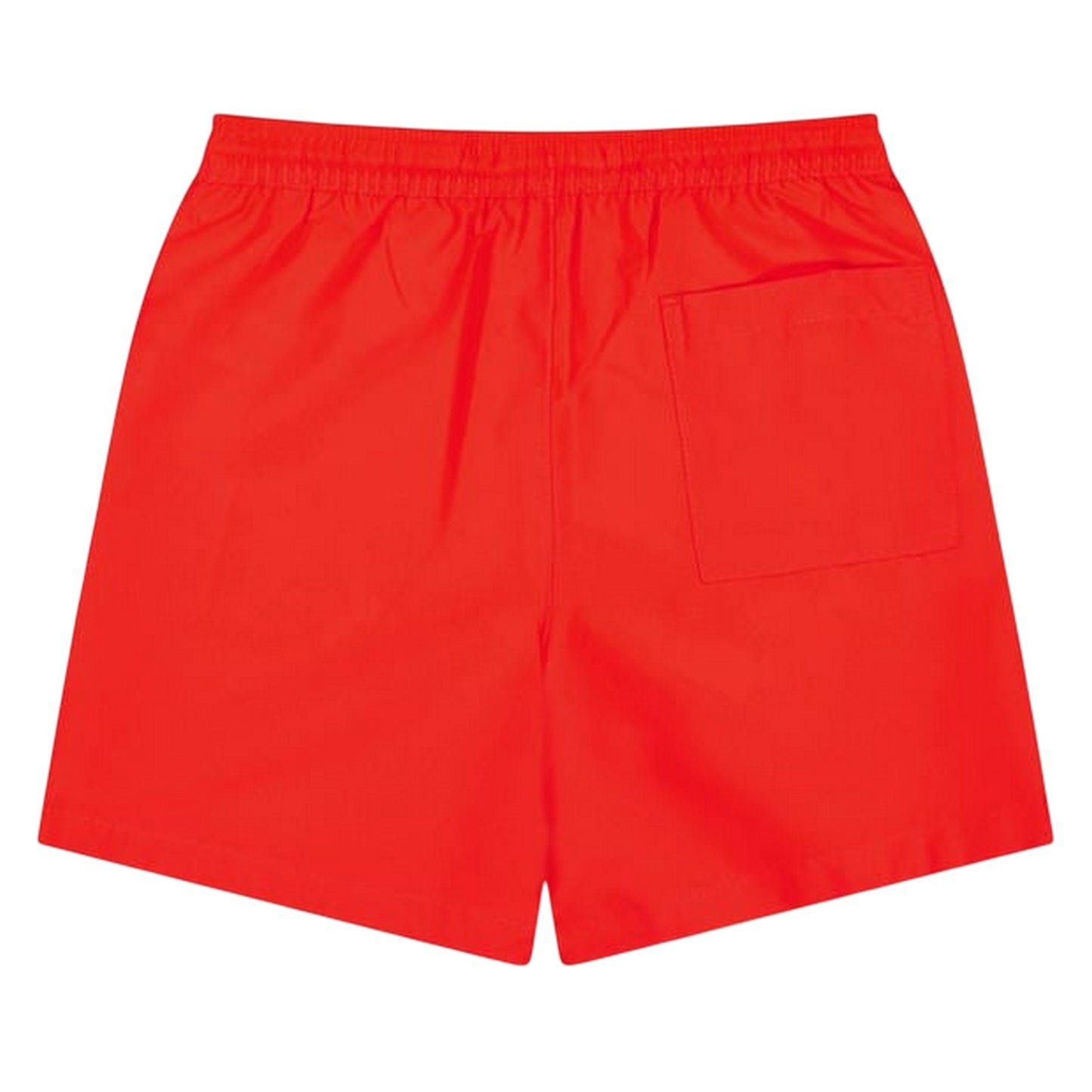 Red - Back - Calvin Klein Childrens-Kids Logo Swim Shorts