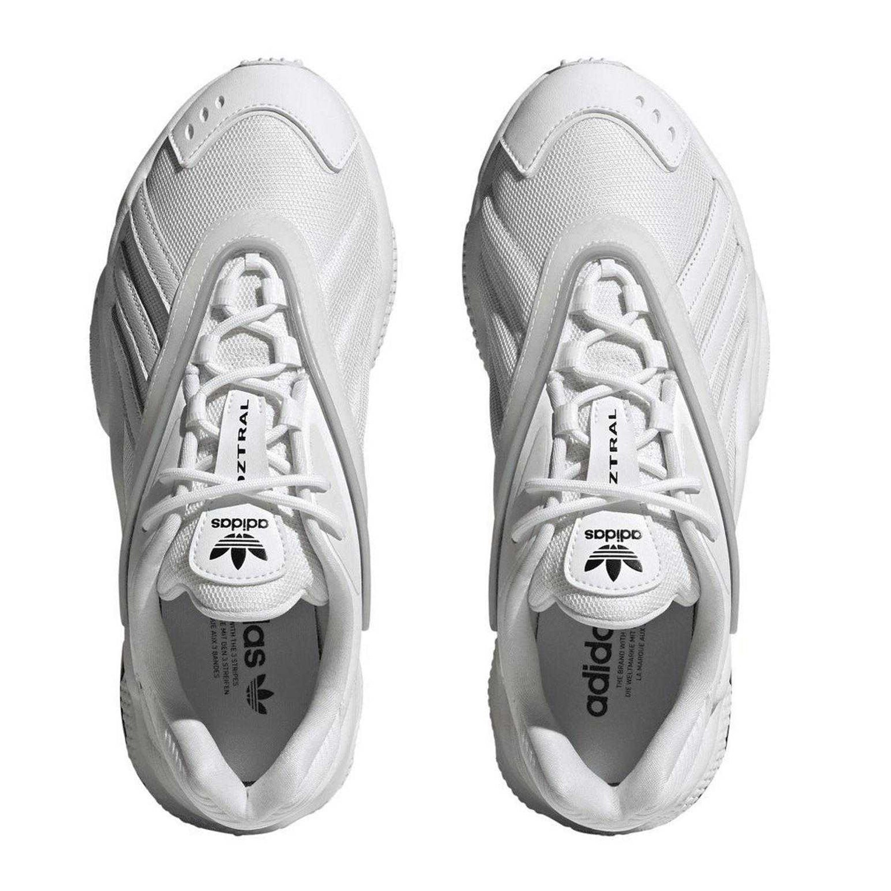 White - Side - Adidas Mens 3 Stripes Trainers