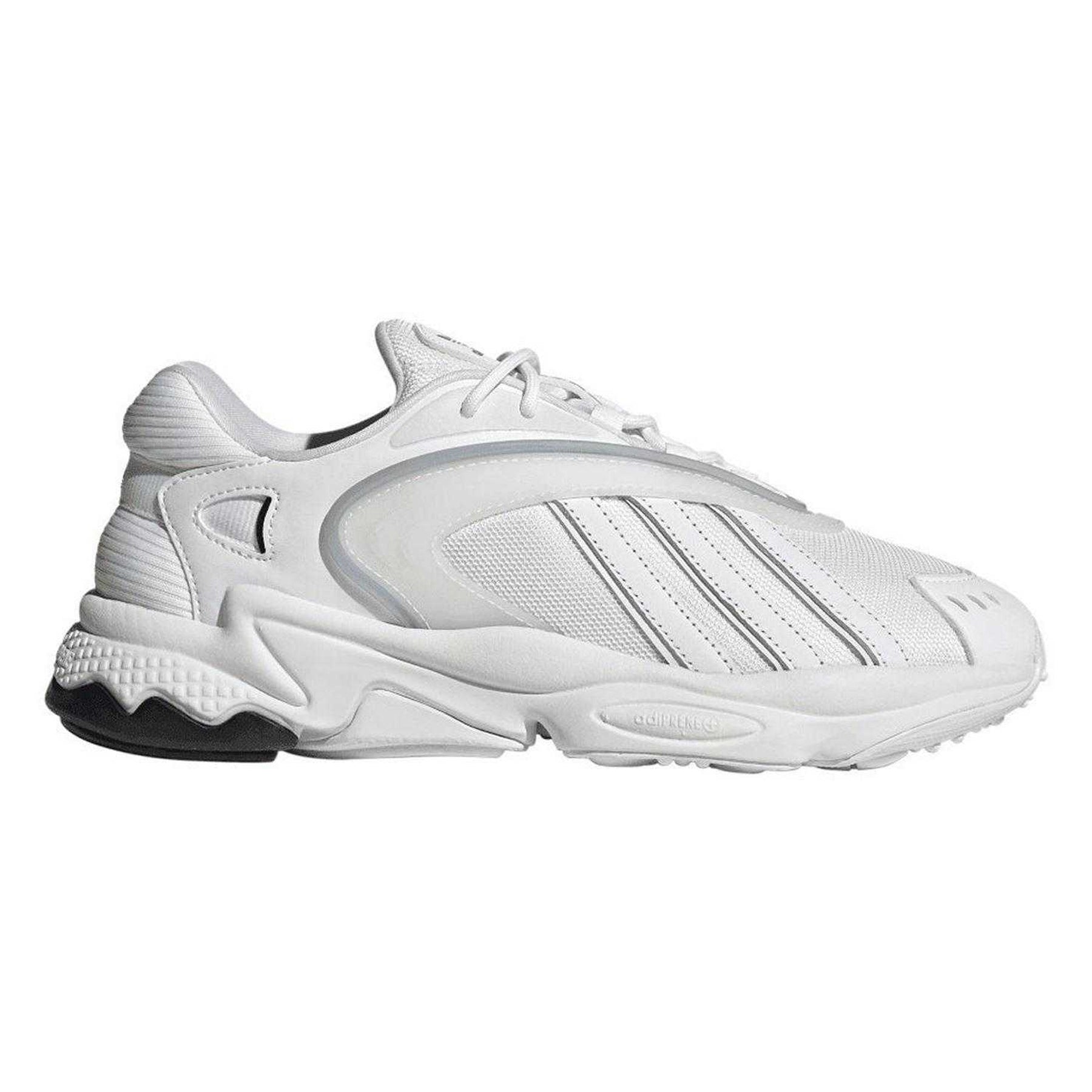 White - Front - Adidas Mens 3 Stripes Trainers