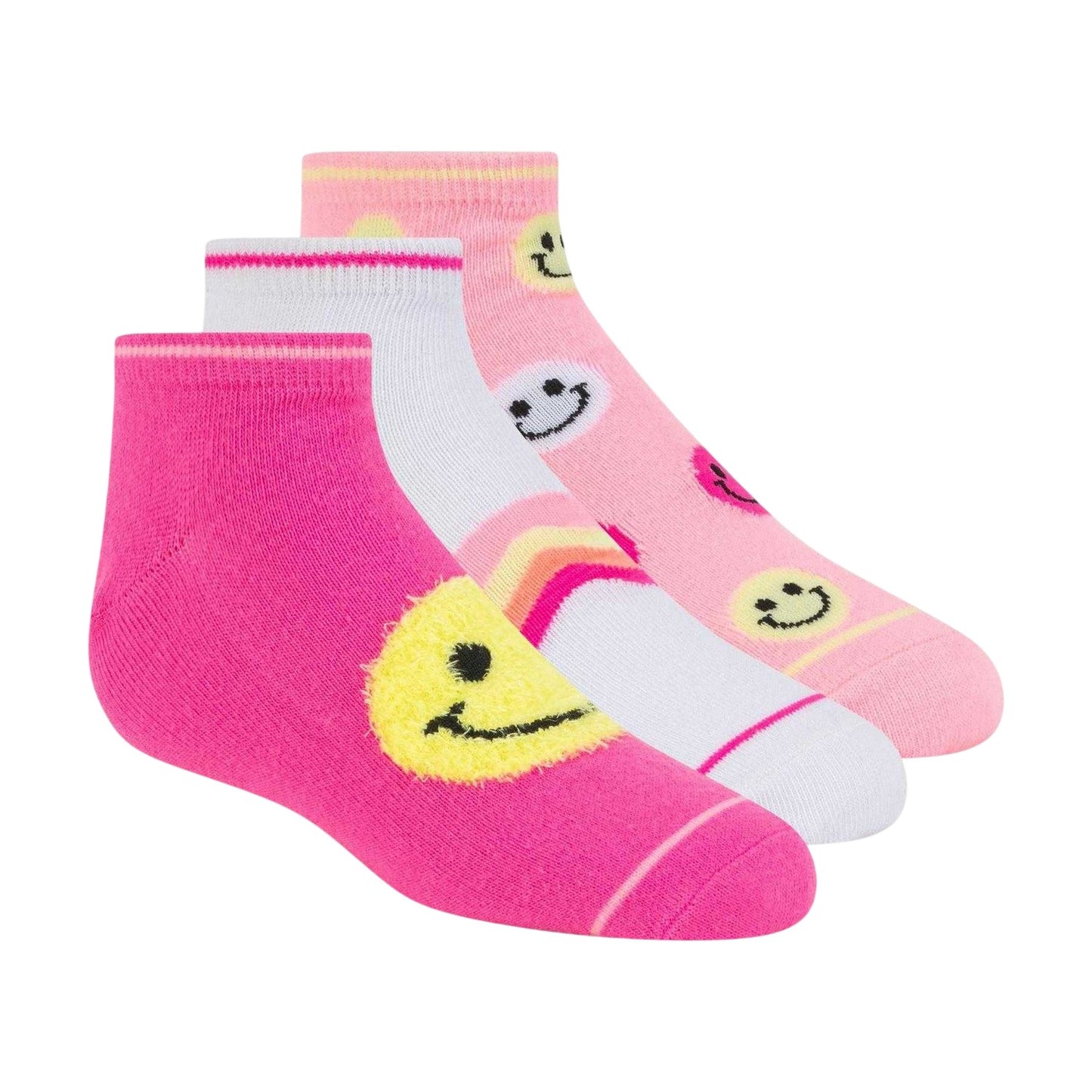 Pink - Front - Skechers Girls Trainer Socks