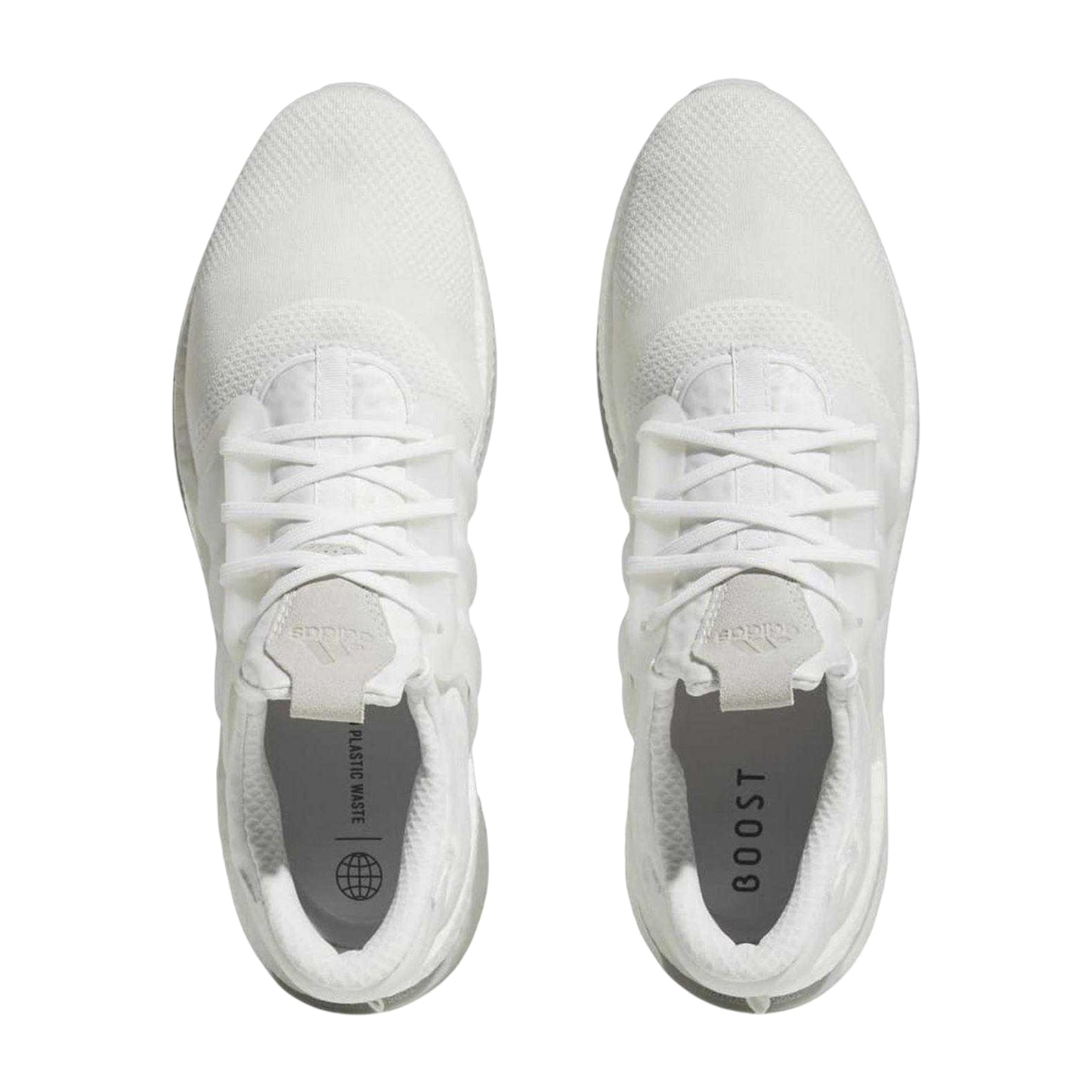 White - Side - Adidas Mens X_PLRBOOST Mesh Trainers