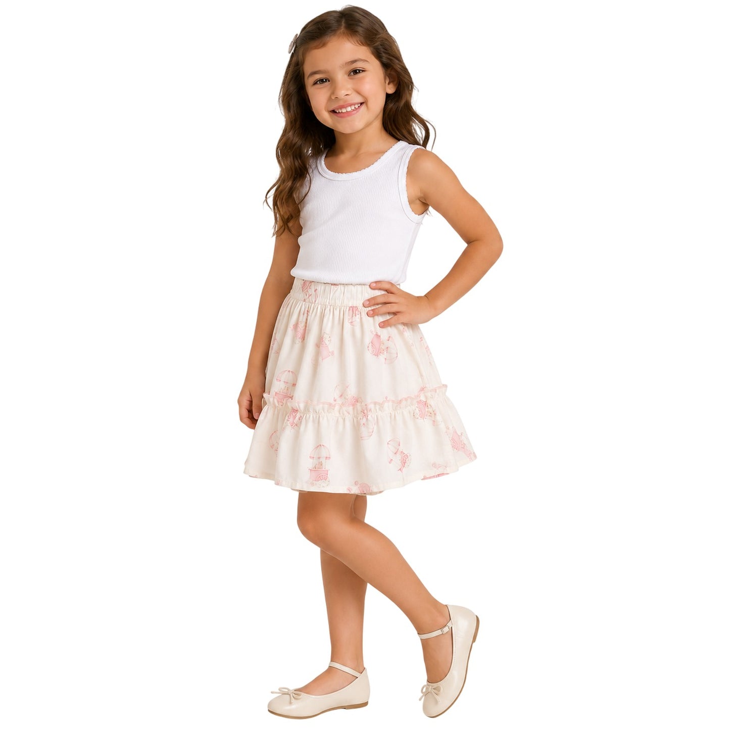 Pale Pink - Back - Phi Girls Candy Cart Mini Skirt