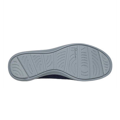 Navy - Pack Shot - Skechers Womens-Ladies Arya Swiftly Slip-on Relaxed Fit Trainers
