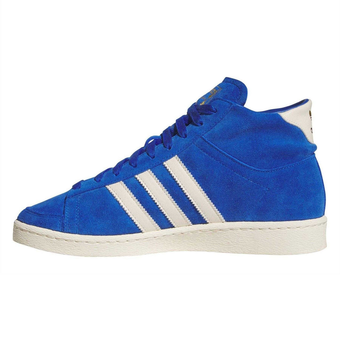 Team Royal Blue - Side - Adidas Mens Jabbar Suede High-top Basketball Trainers
