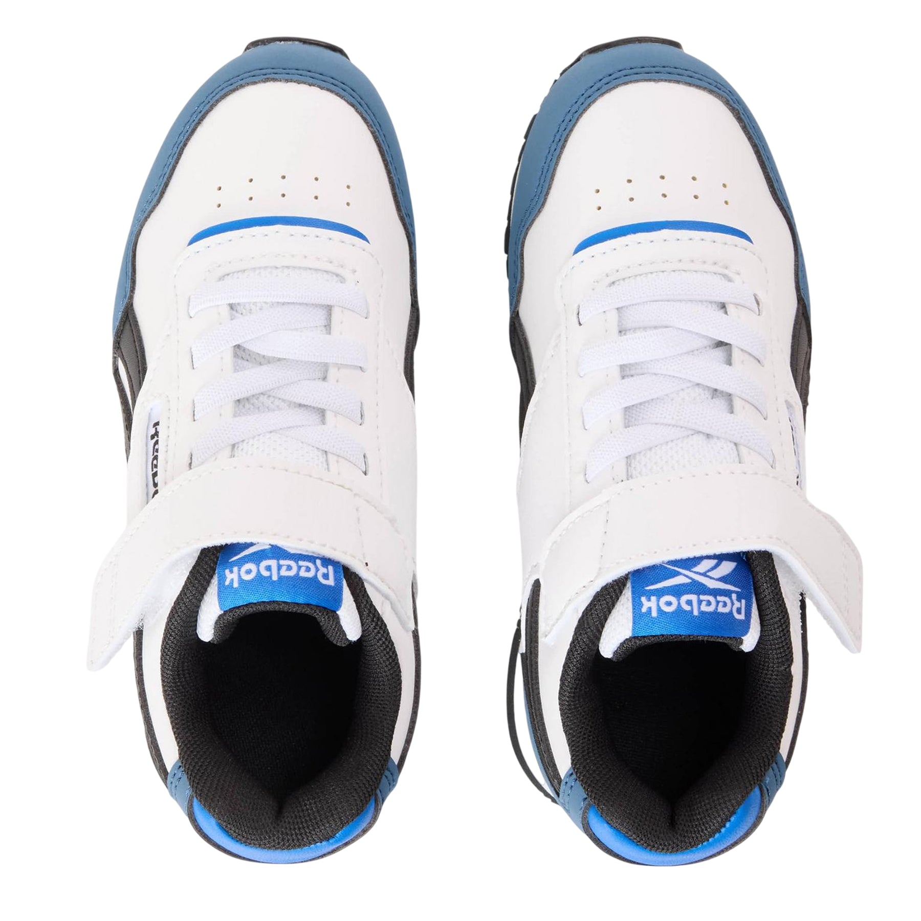 White-Blue - Side - Reebok Childrens-Kids Glide Trainers