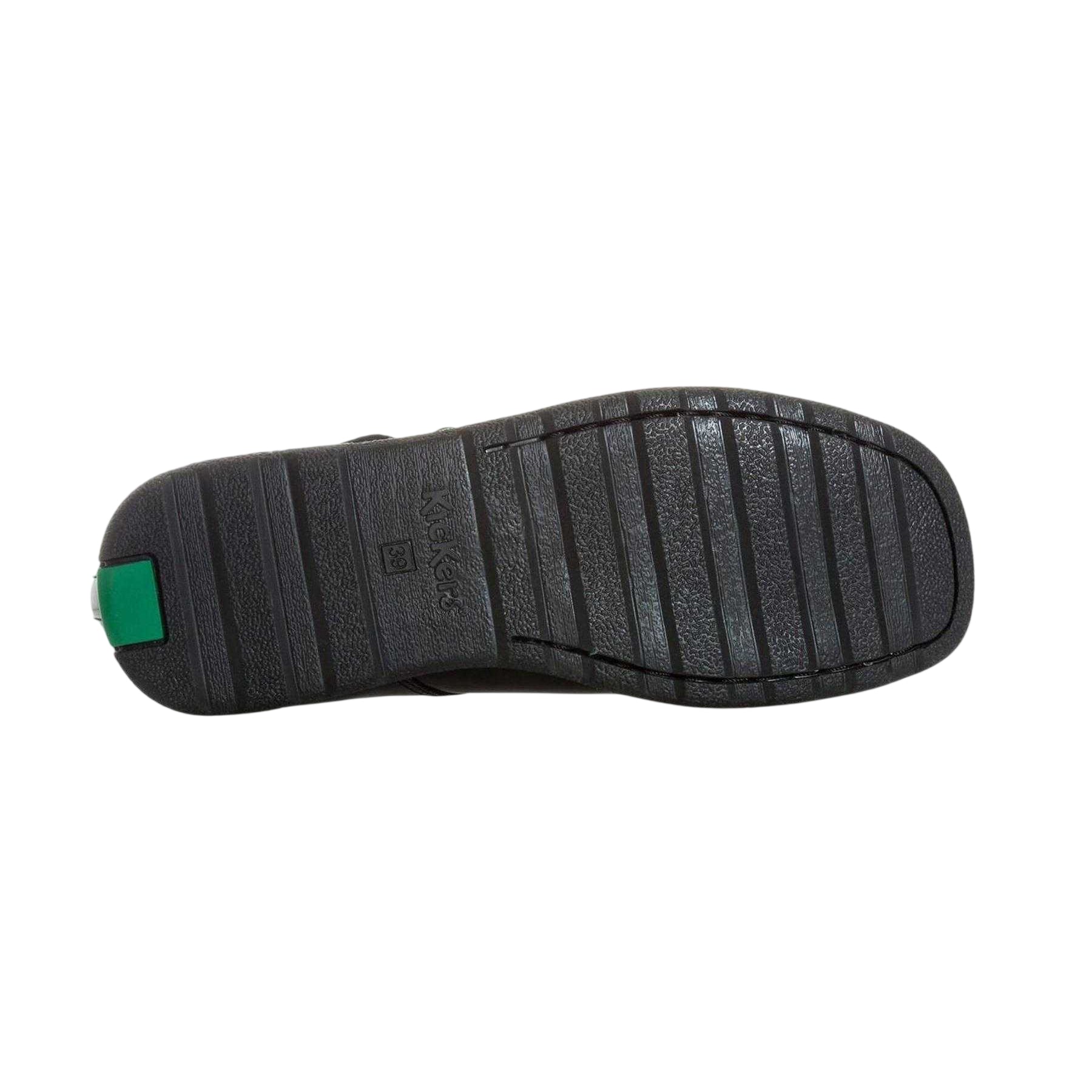 Black - Lifestyle - Kickers Girls Fragma Patent Leather T-Bar School Shoes