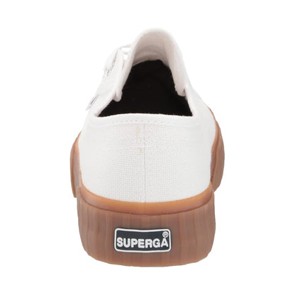 White - Back - Ellesse Mens Ento Vulc Canvas Flat Trainers