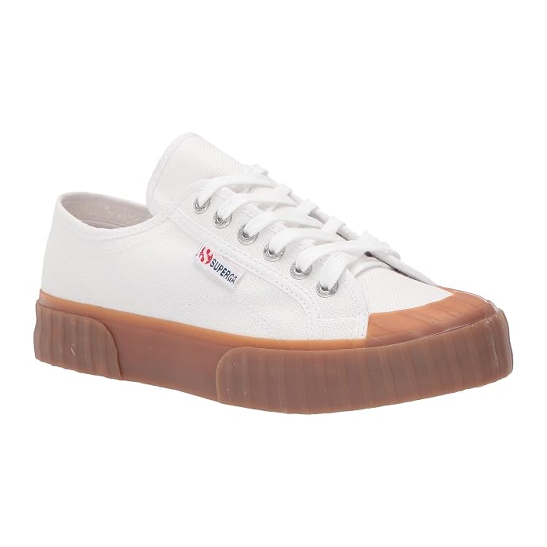 White - Front - Ellesse Mens Ento Vulc Canvas Flat Trainers