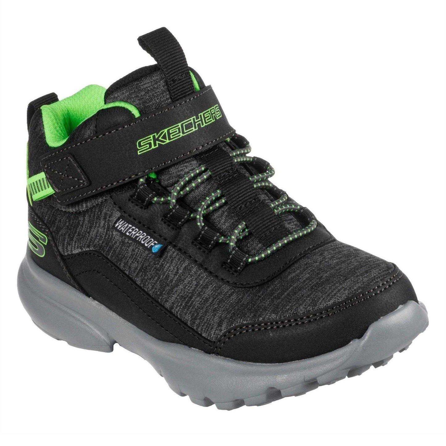 Black-Charcoal - Front - Skechers Childrens-Kids Razorflex Trainers