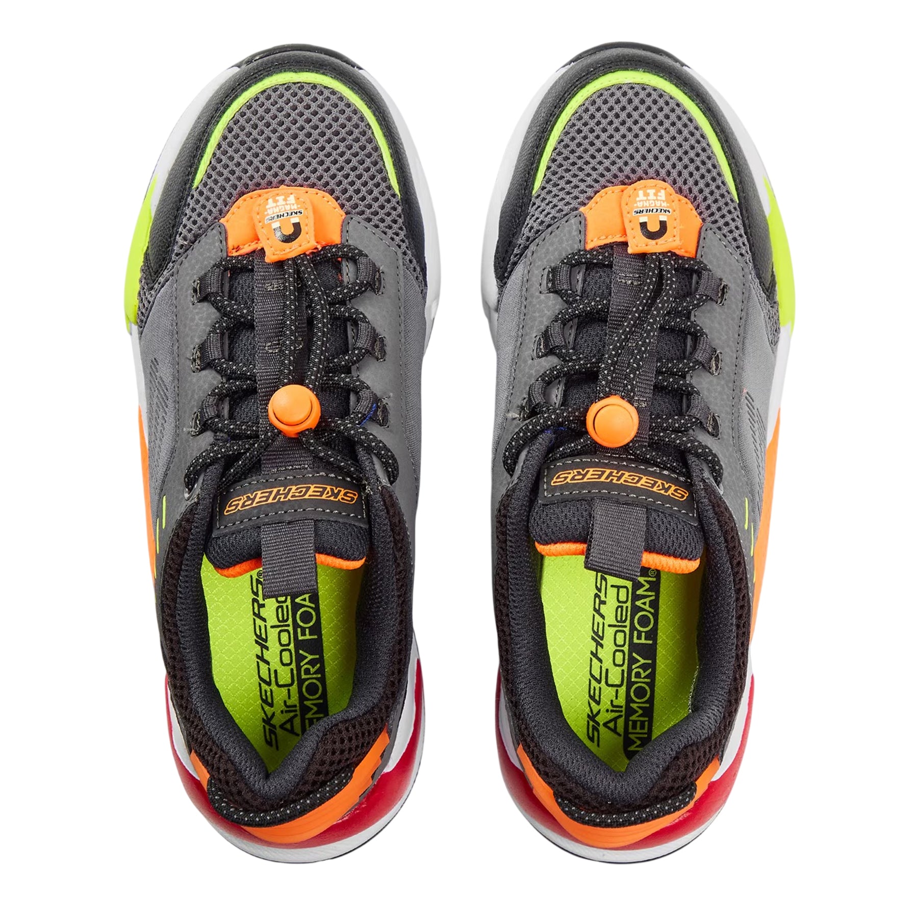 Charcoal Grey - Side - Skechers Childrens-Kids Ultrasurge Trainers