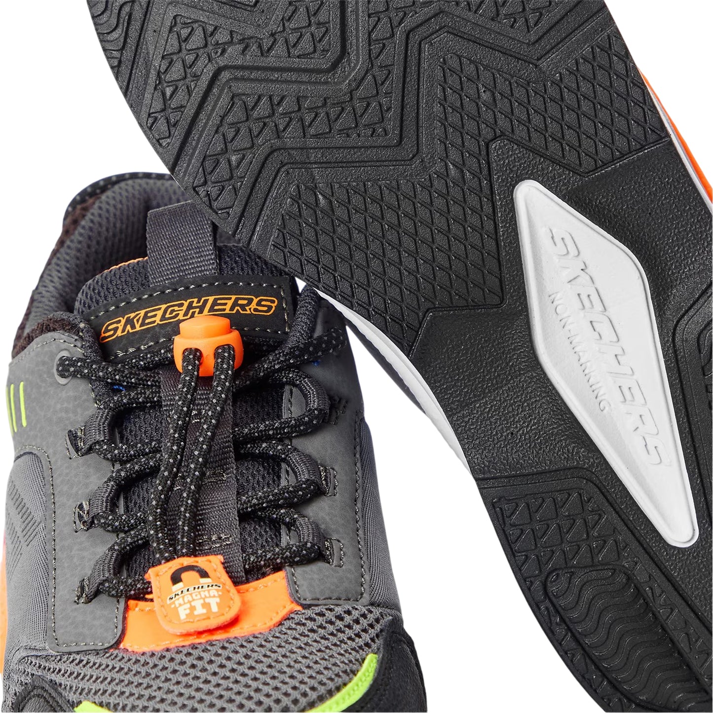 Charcoal Grey - Lifestyle - Skechers Childrens-Kids Ultrasurge Trainers