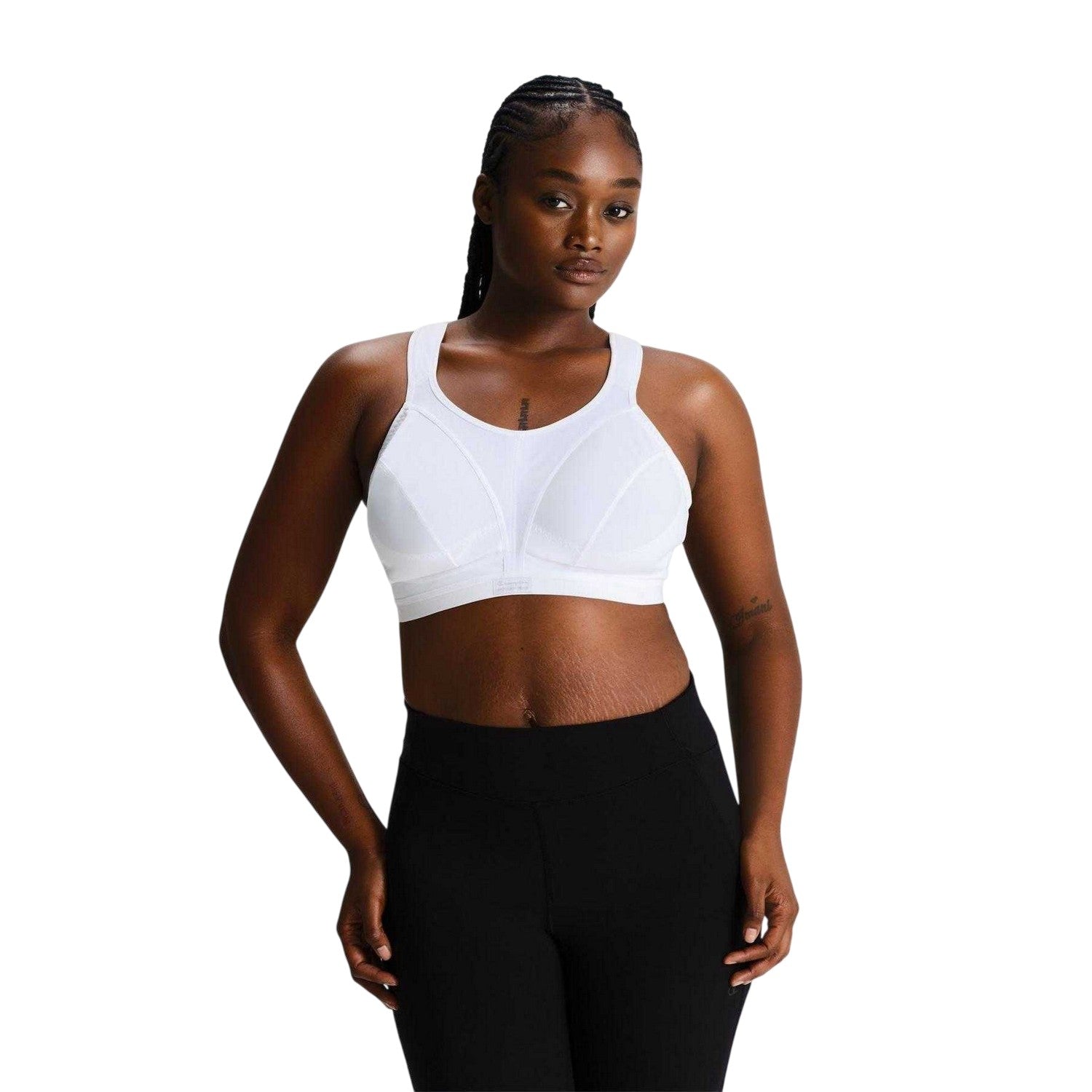 White - Lifestyle - Champion Womens-Ladies D+ Max Shock Absorber Sports Bra