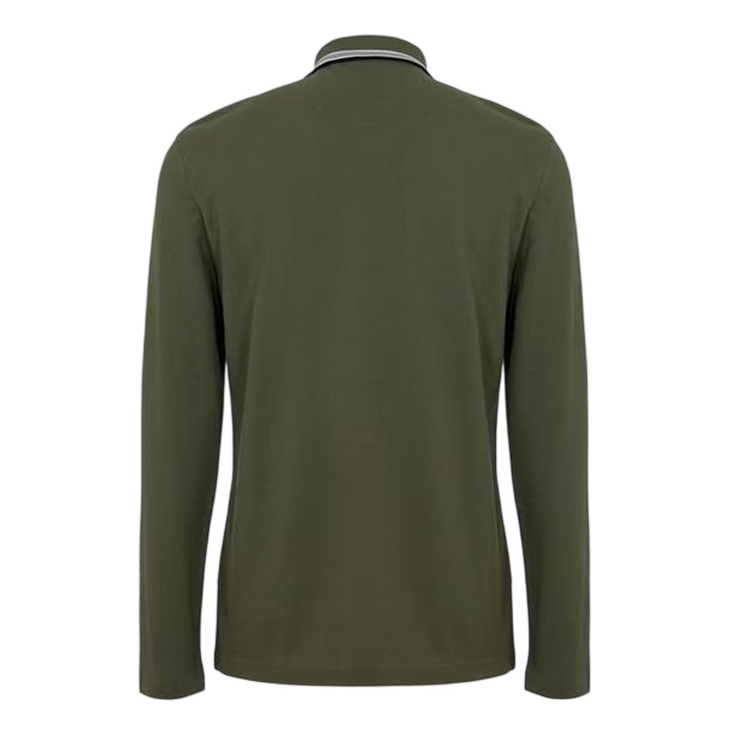 Dark Beige - Back - Boss Mens Plisy Long-Sleeved Polo Shirt