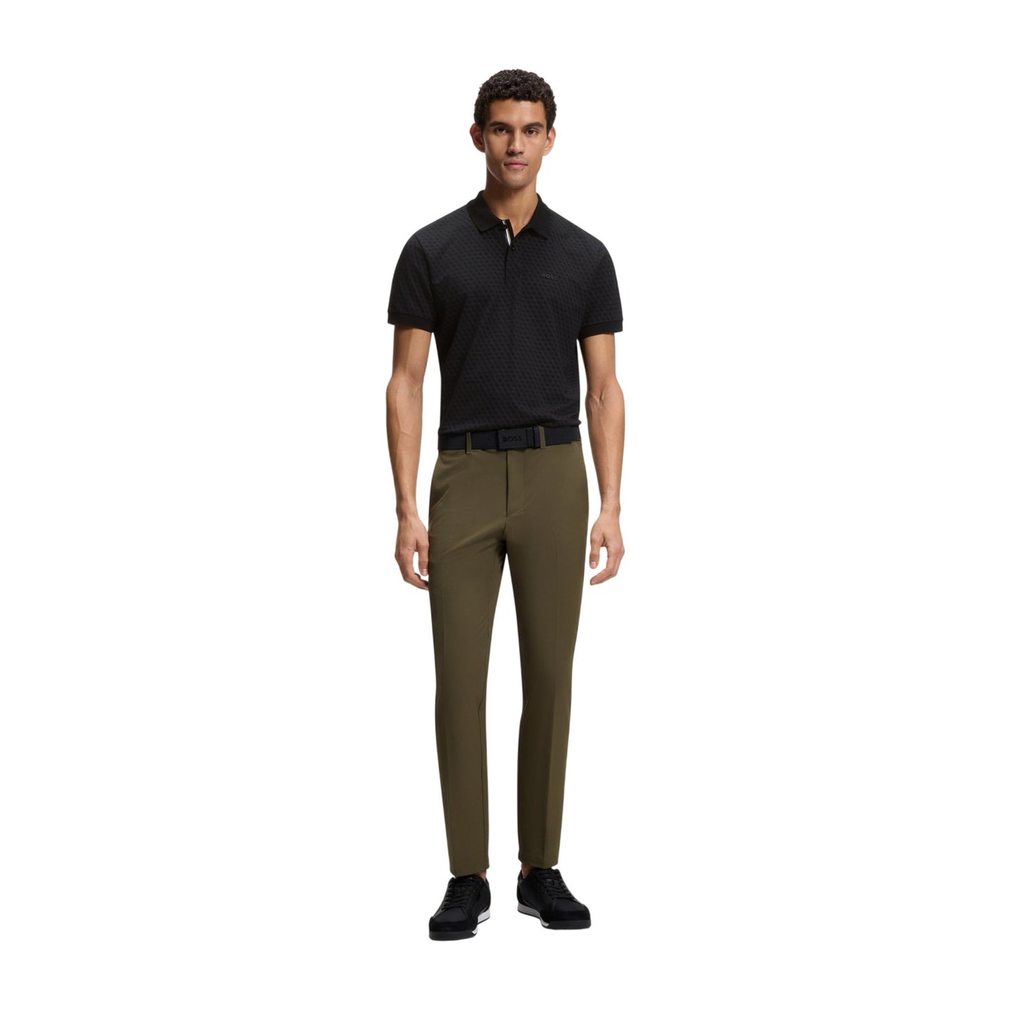 Black - Lifestyle - Boss Mens Pique Polo Shirt