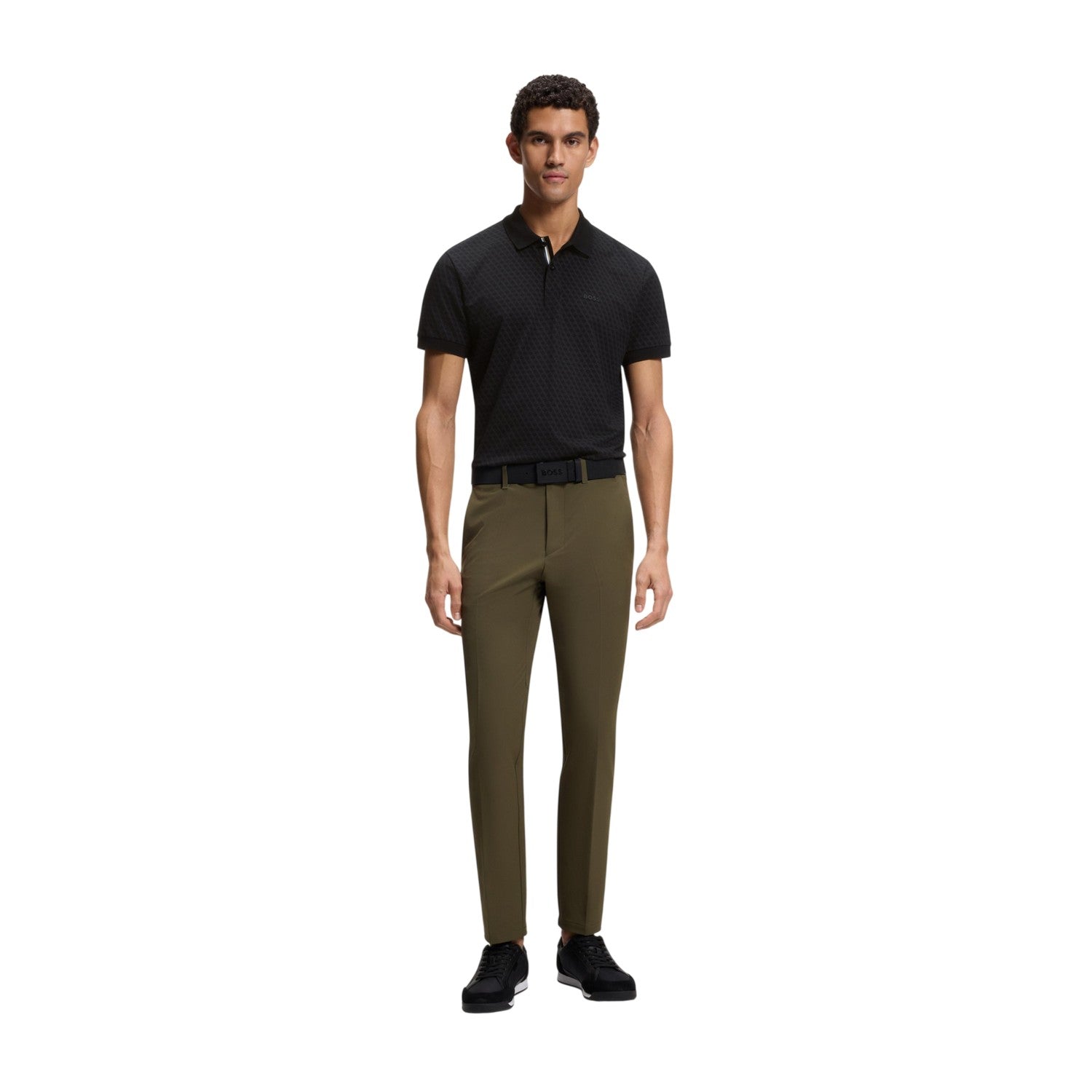 Black - Lifestyle - Boss Mens Pique Polo Shirt