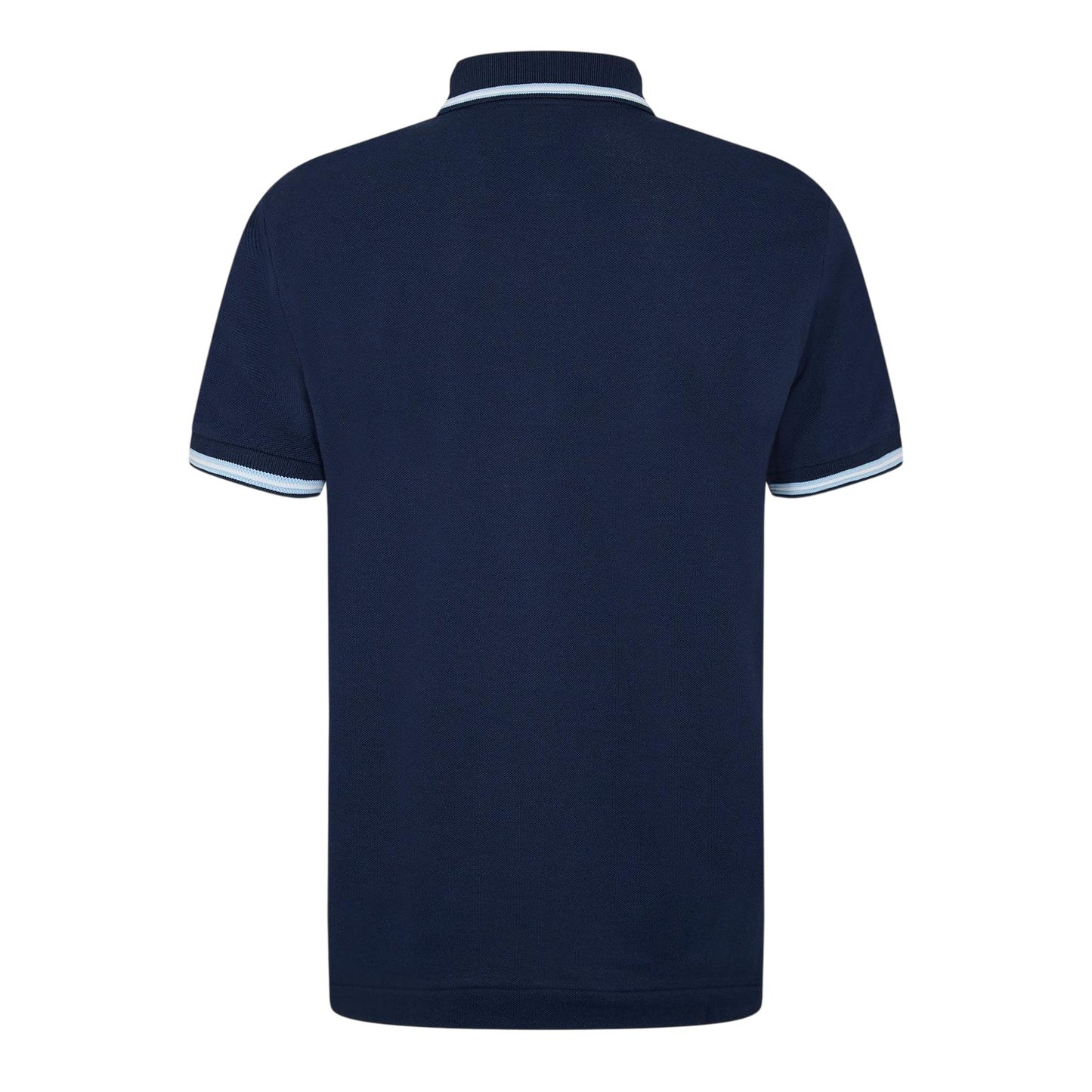 Navy - Back - Lacoste Womens-Ladies Tipped Slim Short-Sleeved Polo Shirt