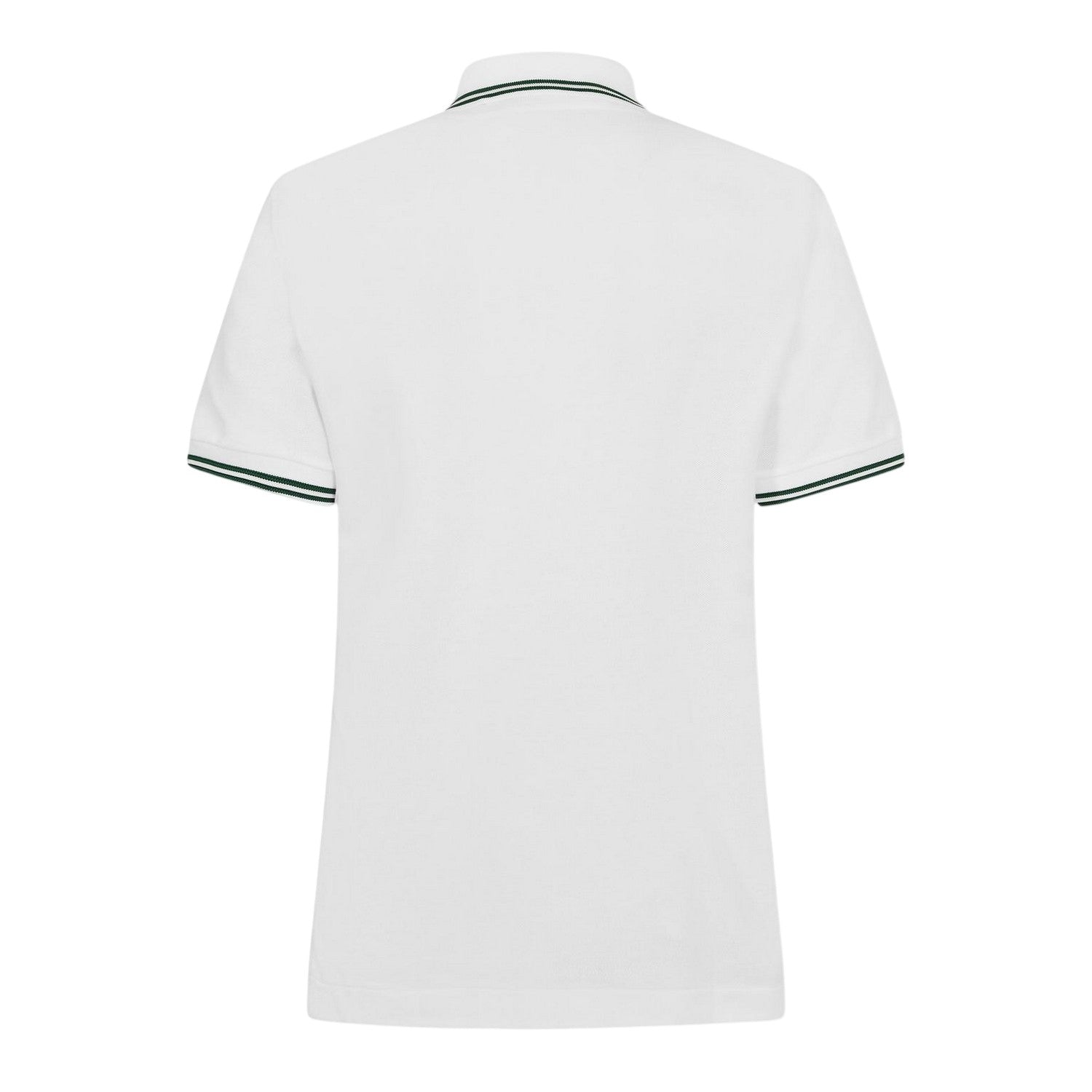 White - Back - Lacoste Womens-Ladies Tipped Slim Short-Sleeved Polo Shirt