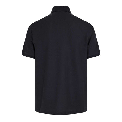 Navy - Back - Emporio Armani Mens Embroidered Short-Sleeved Polo Shirt