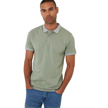 Sage - Front - Threadbare Mens Shandy Nocturnal Polo Shirt