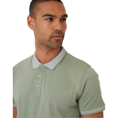 Sage - Side - Threadbare Mens Shandy Nocturnal Polo Shirt