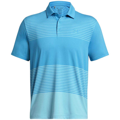 Light Blue - Front - Under Armour Mens Playoff 3.0 Stripe Polo Shirt
