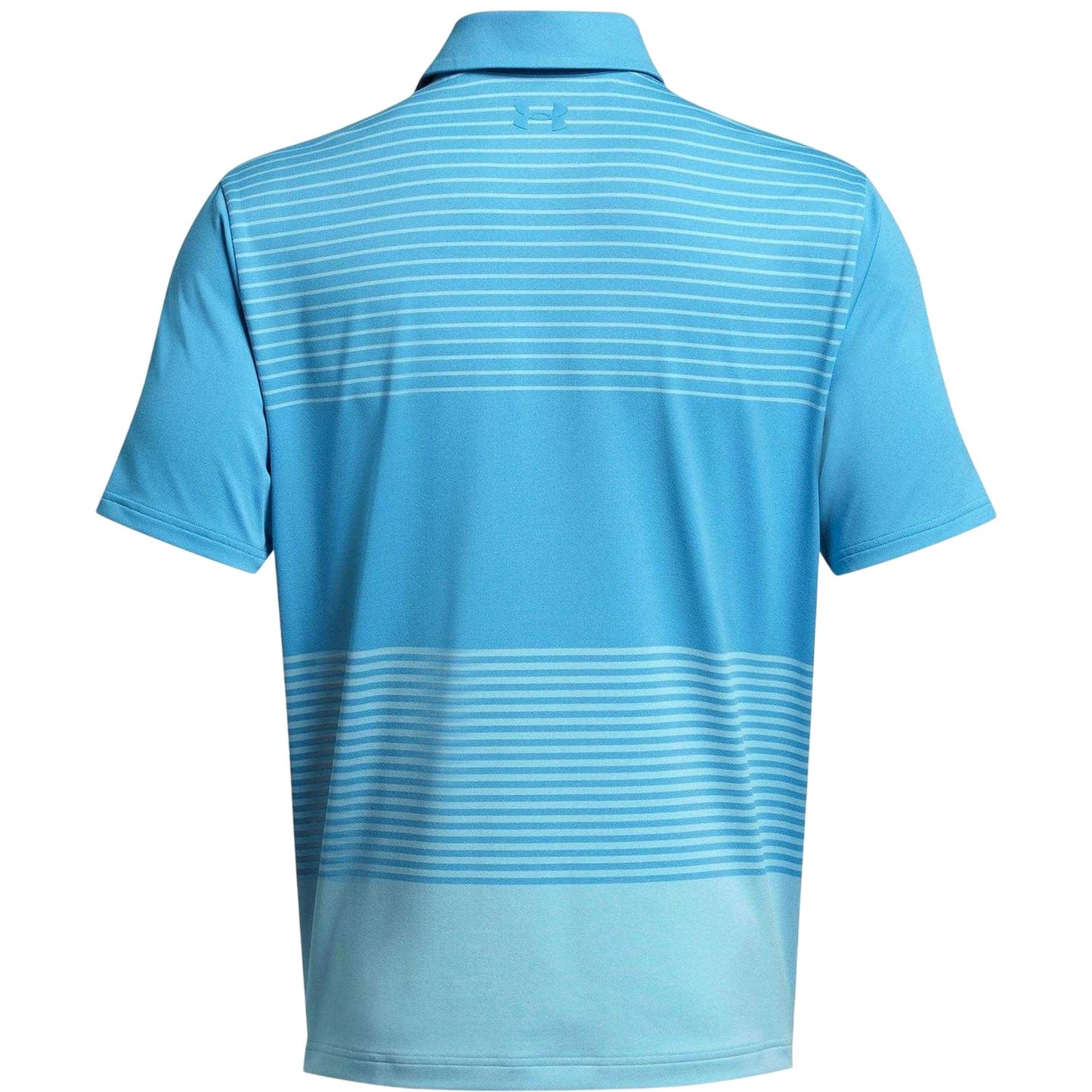Light Blue - Back - Under Armour Mens Playoff 3.0 Stripe Polo Shirt