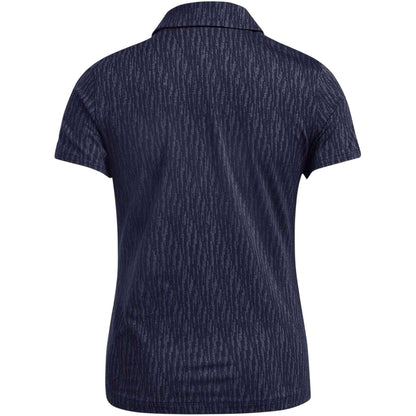Blue - Back - Under Armour Womens-Ladies Playoff 3.0 Jacquard Polo Shirt