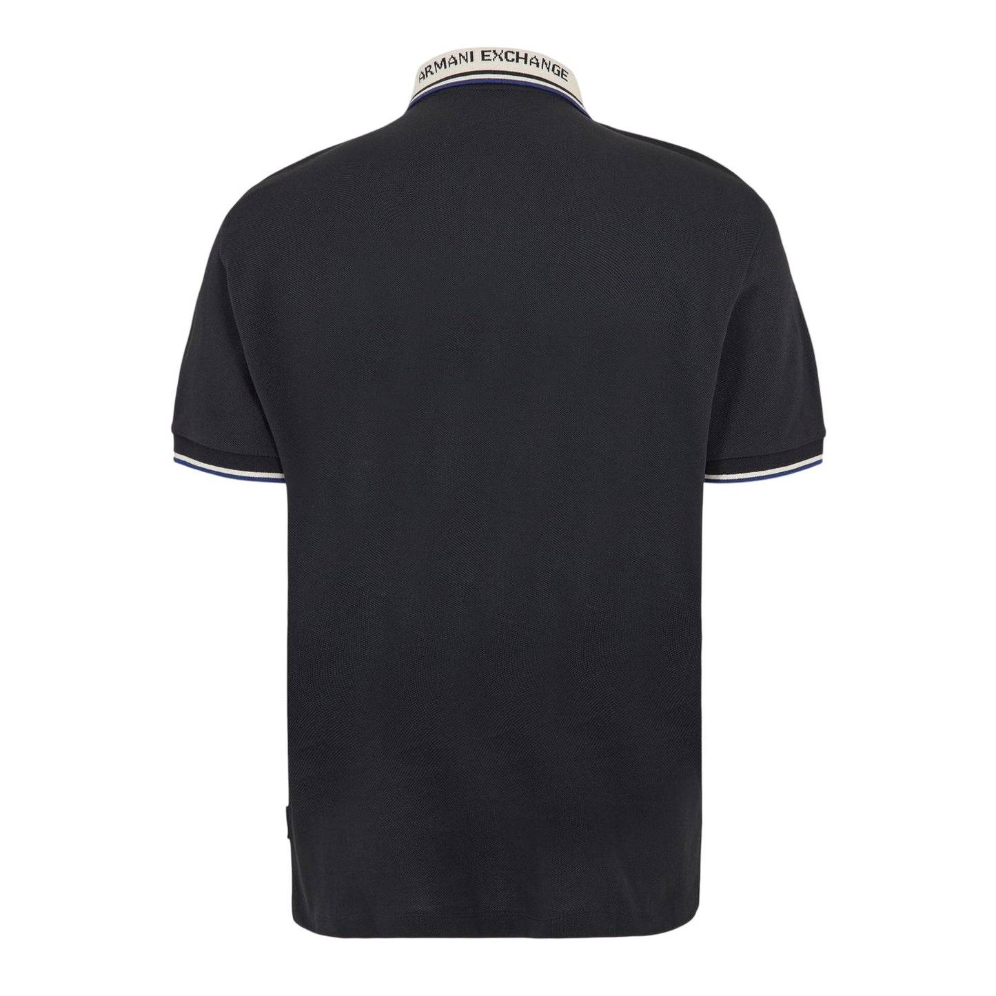 Deep Navy - Back - Armani Exchange Mens Short-Sleeved Polo Shirt